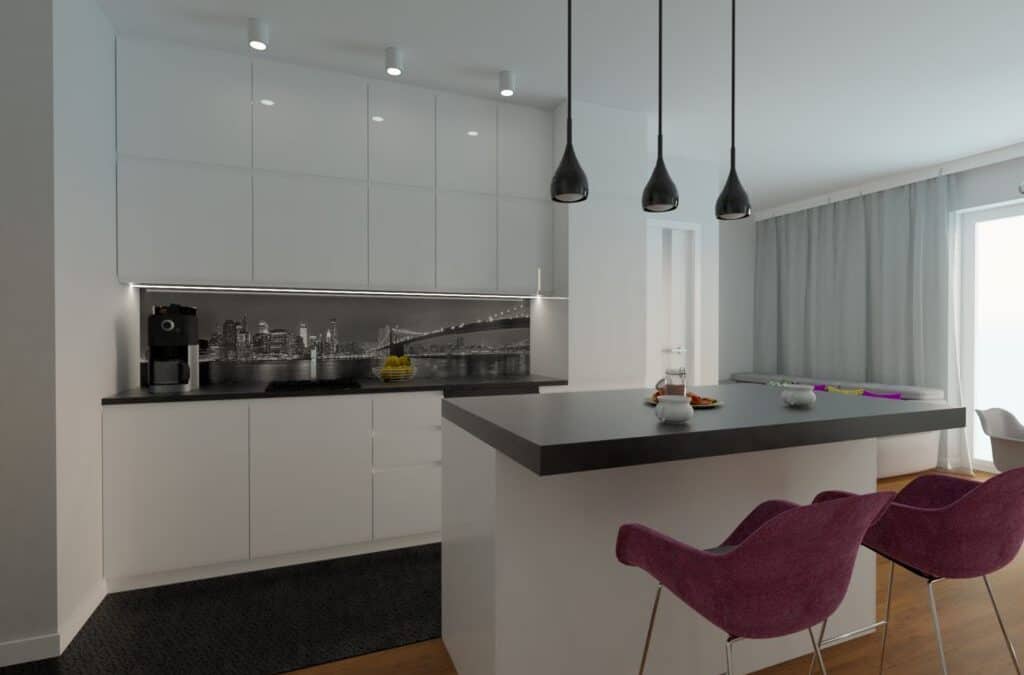 Salon z kuchnią Marysin