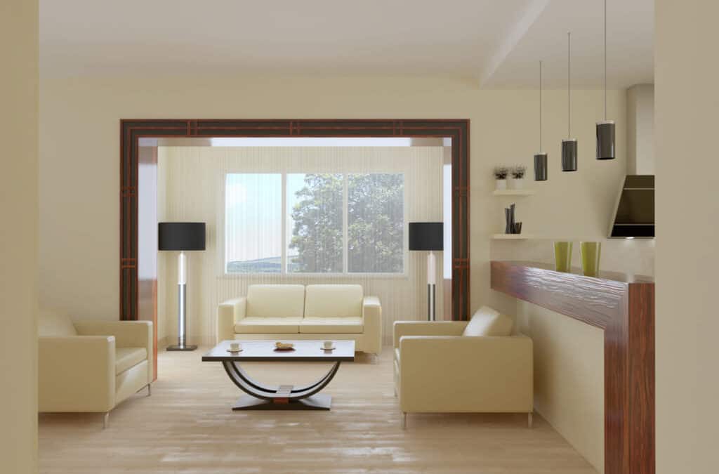 Salon Art Deco z barkiem