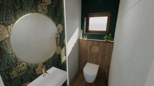 łazienki prostokątne aranżacje