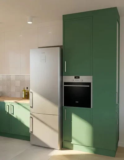Architekt Wnętrz Warszawa ➜ Gdańsk ➜ PROJEKTY Wnętrz Warszawa Mazowieckie ➜ projekty wnętrz,metamorfoza wnętrz,aranżacja kuchni z salonem zdjęcia,projektant łazienek,architekt wnętrz KUCHNIA z salonem – zieleń i biel