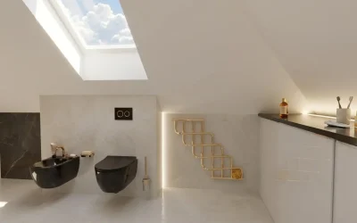 Architekt Wnętrz Warszawa ➜ Gdańsk ➜ OFERTA PROJEKTANT WNĘTRZ ➜ Mazowsze, Pomorze, Małopolska… ➜ projektant wnętrz,architekt wnętrz warszawa Łazienka czerń i szarość