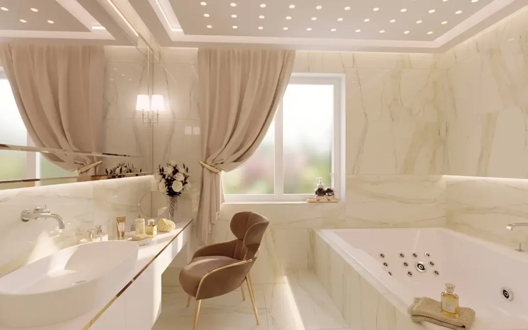 Łazienka elegancki salon