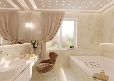 Łazienka elegancki salon