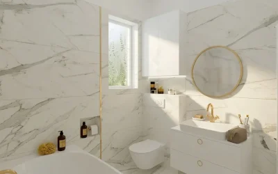 Architekt Wnętrz Warszawa ➜ Gdańsk ➜ Projektant sypialni ➜ projektant sypialni,projektanci sypialni,projekt sypialni,projektanta sypialni,ile kosztuje projekt sypialni Łazienka biały marmur i złoto
