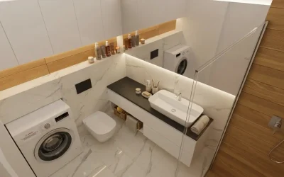 Architekt Wnętrz Warszawa ➜ Gdańsk ➜ OFERTA PROJEKTANT WNĘTRZ ➜ Mazowsze, Pomorze, Małopolska… ➜ projektant wnętrz,architekt wnętrz warszawa Łazienka z prysznicem na Gocławiu