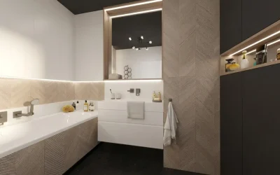 Architekt Wnętrz Warszawa ➜ Gdańsk ➜ OFERTA PROJEKTANT WNĘTRZ ➜ Mazowsze, Pomorze, Małopolska… ➜ projektant wnętrz,architekt wnętrz warszawa Łazienka czarno-biała