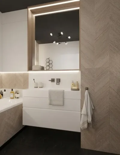 Architekt Wnętrz Warszawa ➜ Gdańsk ➜ PROJEKTY – ŁAZIENKI Projektant Łazienek Warszawa Mazowieckie ➜ Jak zaprojektować łazienkę? Łazienka czarno-biała