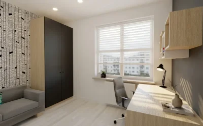 Architekt Wnętrz Warszawa ➜ Gdańsk ➜ Projektant kuchni ➜ projektant kuchni,projektanci kuchni,projekt kuchni,projektanta kuchni,ile kosztuje projekt kuchni POKÓJ z ciekawą biało – czarną tapetą