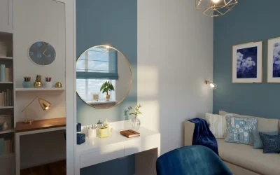 Architekt Wnętrz Warszawa ➜ Gdańsk ➜ Projektant kuchni ➜ projektant kuchni,projektanci kuchni,projekt kuchni,projektanta kuchni,ile kosztuje projekt kuchni Pokój z niebieską ścianą