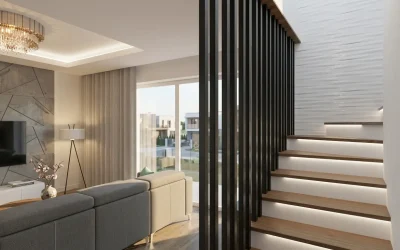 Architekt Wnętrz Warszawa ➜ Gdańsk ➜ Projektant salonów ➜ projektant salonów,projektanci salonów,projekt salonu,projektanta salonów,ile kosztuje projekt salonu Salon z kuchnią schody