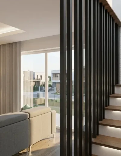 Architekt Wnętrz Warszawa ➜ Gdańsk ➜ PROJEKTY – SALONY Projektant Mieszkań Warszawa Mazowieckie ➜ Jak zaprojektować salon? Salon z kuchnią schody
