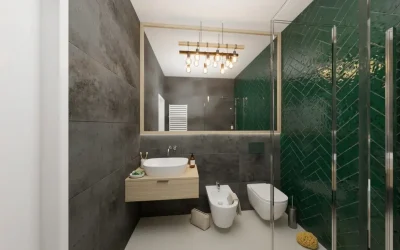 Architekt Wnętrz Warszawa ➜ Gdańsk ➜ Projektant pokojów ➜ projektant pokojów,projektanci pokojów,projekt pokoju,projektanta pokoju,ile kosztuje projekt pokoju Łazienka butelkowa zieleń
