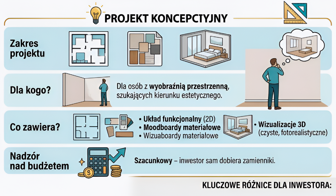 Projektant Wnętrz Warszawa ➜ Gdańsk ➜ najlepszy projekt wnętrza,aranżacja wnętrz projekty ➜ MGArchitekci czym jest projekt koncepcyjny