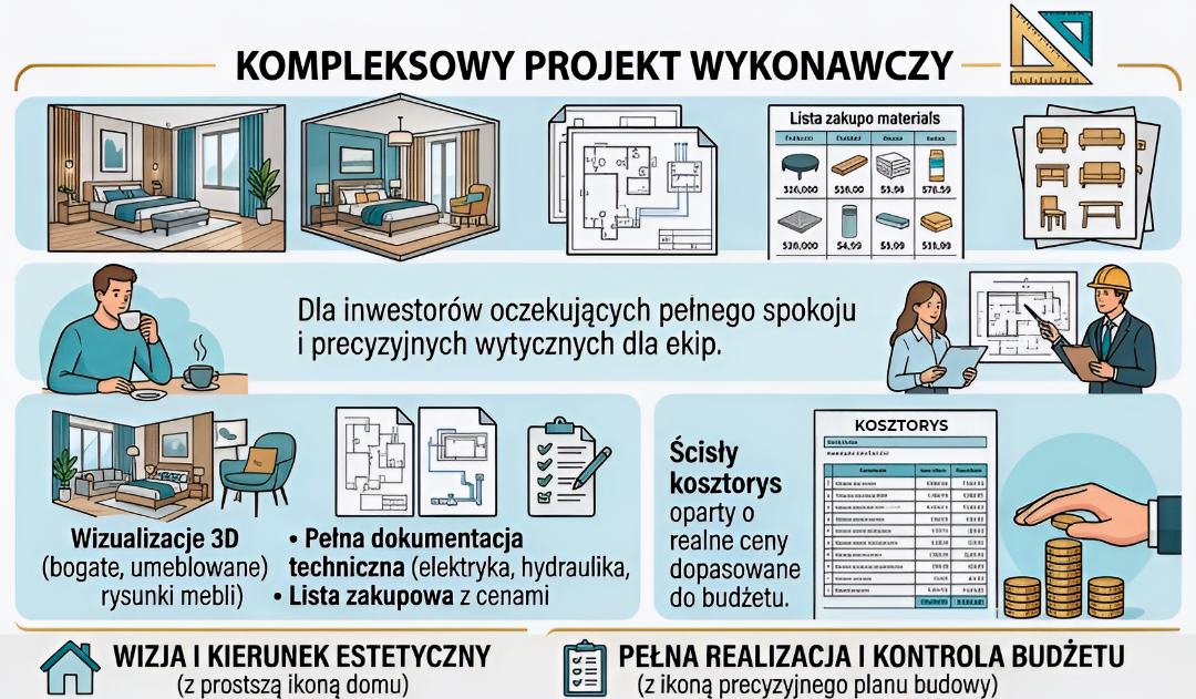 Projektant Wnętrz Warszawa ➜ Gdańsk ➜ najlepszy projekt wnętrza,aranżacja wnętrz projekty ➜ MGArchitekci czym jest projekt wykonawczy